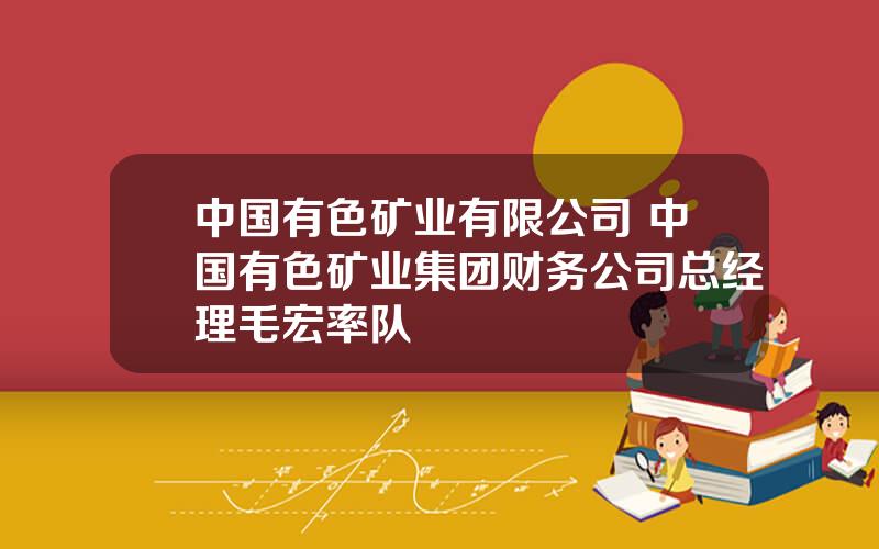 中国有色矿业有限公司 中国有色矿业集团财务公司总经理毛宏率队